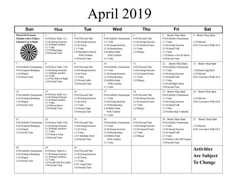Unk Calendar Of Events